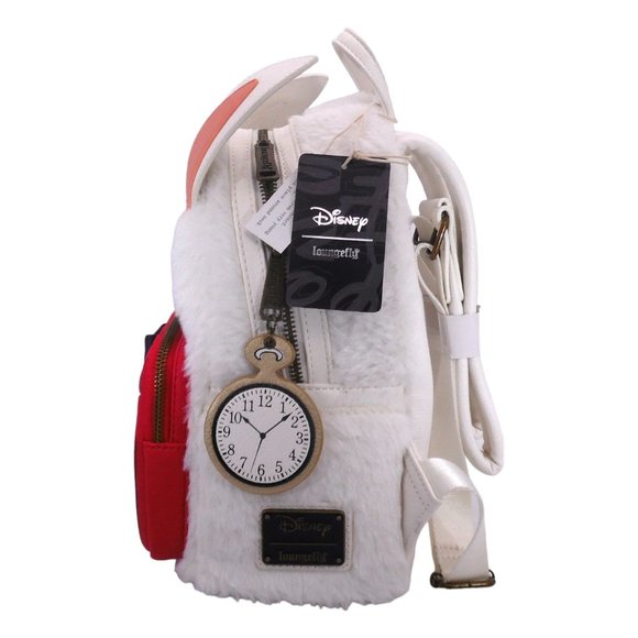 Loungefly Disney Alice in Wonderland White Rabbit Mini Backpack - Picture 2 of 10